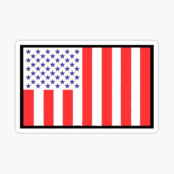 UNITED STATES CIVIL FLAG OF PEACETIME 76 Sticker