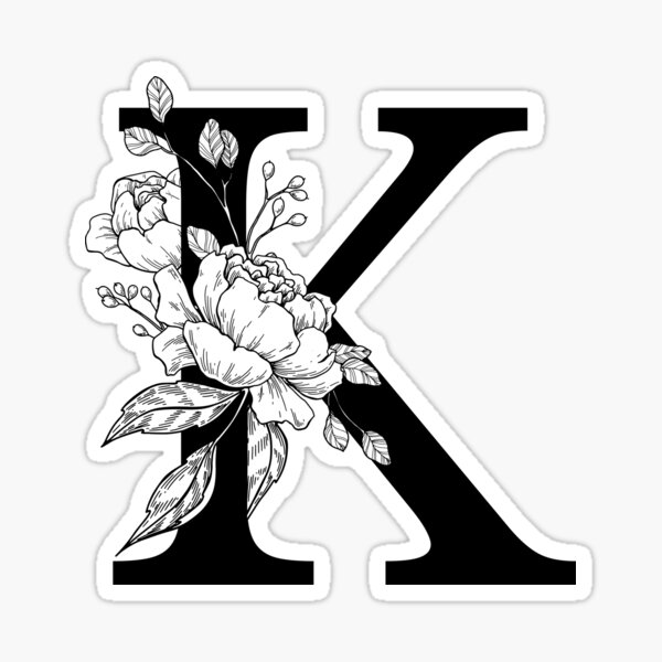 Secret Letters Floral Stickers