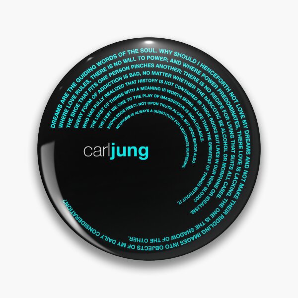 Item preview, Póster de citas famosas de Carl Jung [aqua] designed and sold by CMYKStudio.