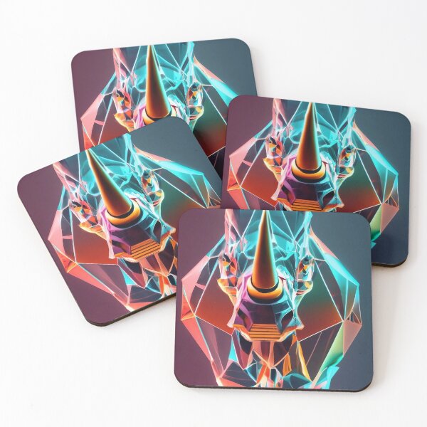 Item preview, Rinoceronte triangular de neón designed and sold by Aktio Design.