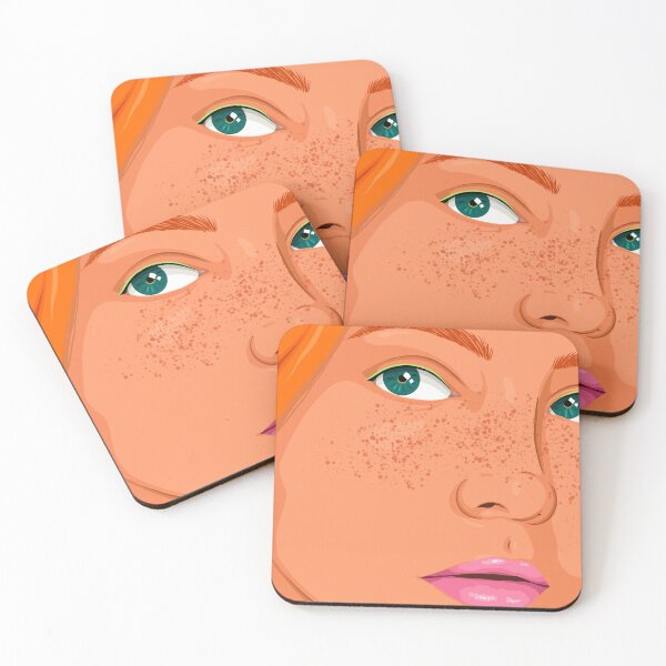 Item preview, Close up female portrait designed and sold by Tickled Spink Studios.