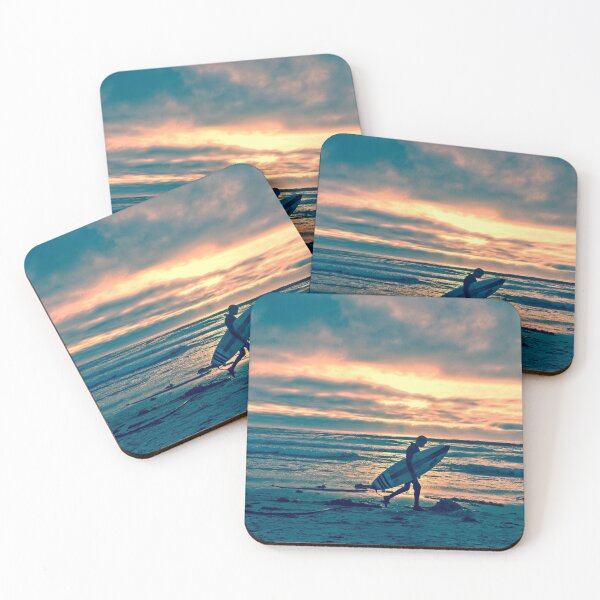 Item preview, Surfer Silhouette Against a Brilliant Sunset in Monterey, California designed and sold by JimNEmDesigns.