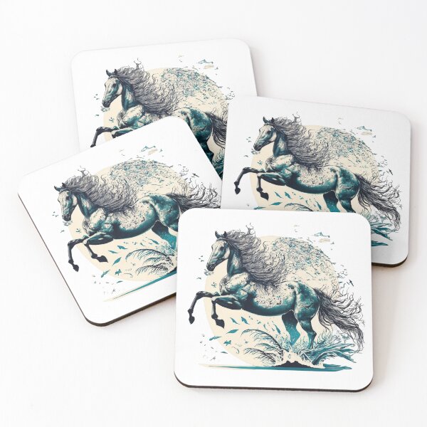Item preview, Artistic horse painting designed and sold by Aktio  Design.