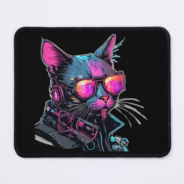 Item preview, full of colors futuristic cat designed and sold by in-leggings.