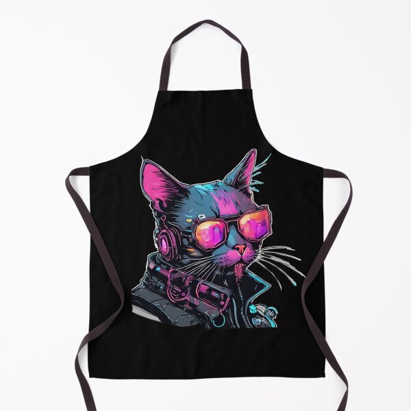 Item preview, full of colors futuristic cat designed and sold by in-leggings.