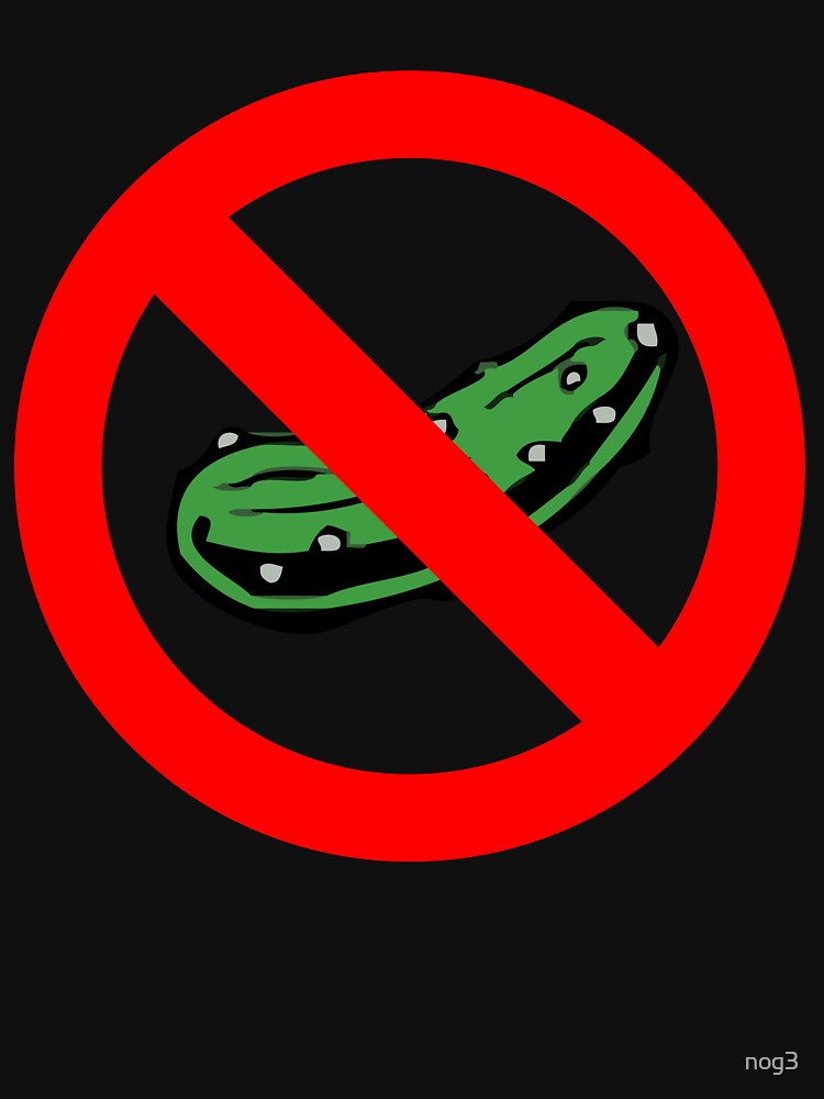 "No Pickles Allowed" Tshirt by nog3 Redbubble