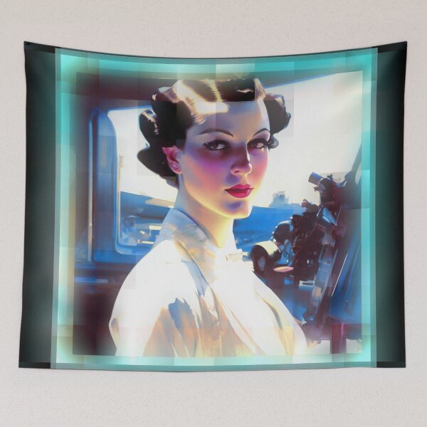 Item preview, Mujer retro de los años 30 designed and sold by Sanctum Icons.