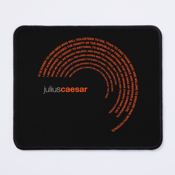 Item preview, Julius Caesar famous quotes poster [orangered] designed and sold by CMYKStudio.