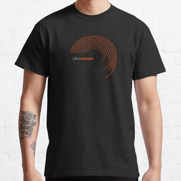 Item preview, Julius Caesar famous quotes poster [orangered] designed and sold by CMYKStudio.