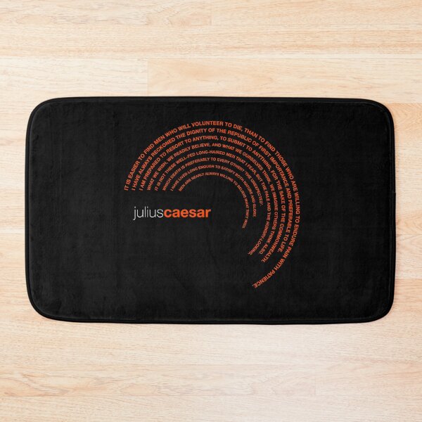 Item preview, Julius Caesar famous quotes poster [orangered] designed and sold by CMYKStudio.