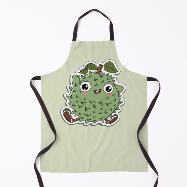 Item preview, A smiling durian cute fruit, kawaii cartoon durian designed and sold by EmeraldeaArt.