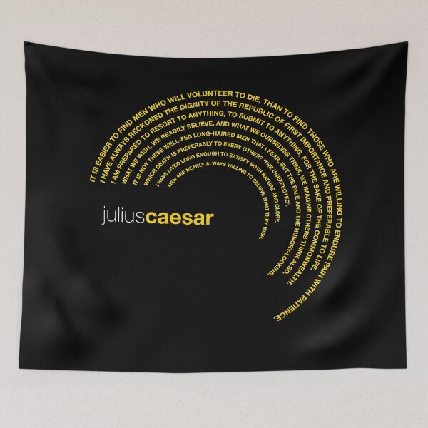 Item preview, Julius Caesar famous quotes poster [gold] designed and sold by CMYKStudio.