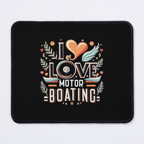 Item preview, I Love Motor Boating - Nautical Watercraft Design designed and sold by ArtistriWear.