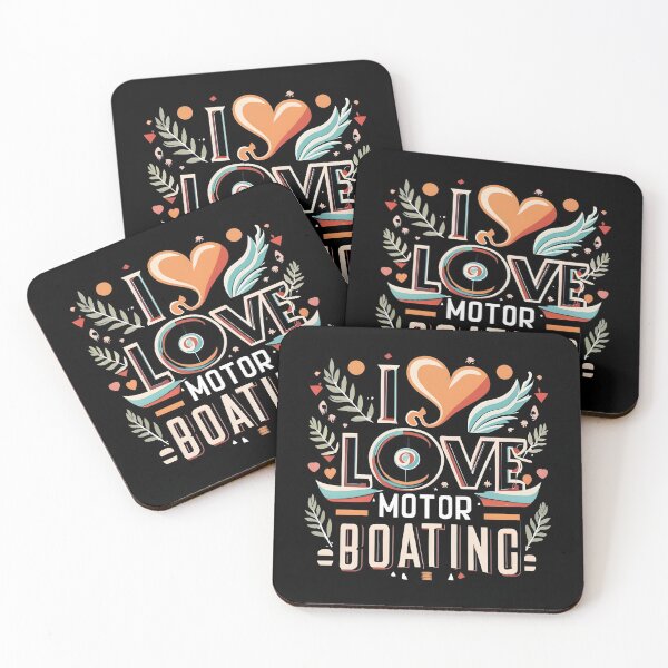 Item preview, I Love Motor Boating - Nautical Watercraft Design designed and sold by ArtistriWear.