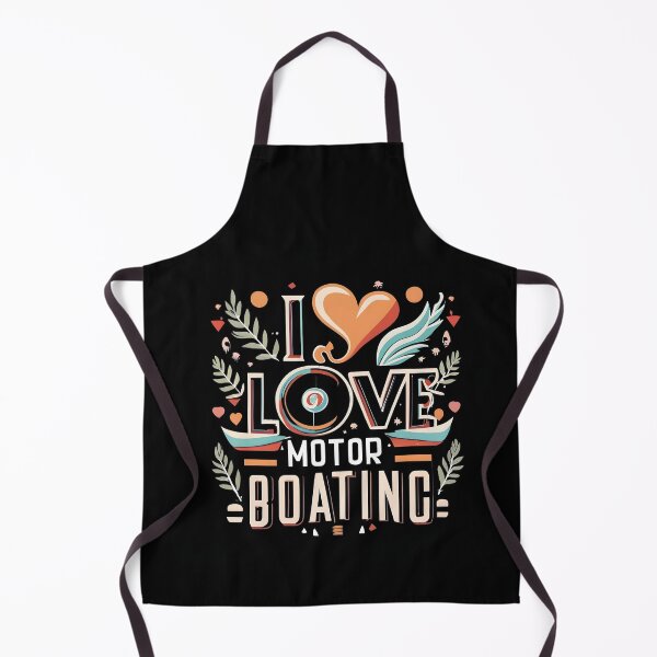 Item preview, I Love Motor Boating - Nautical Watercraft Design designed and sold by ArtistriWear.