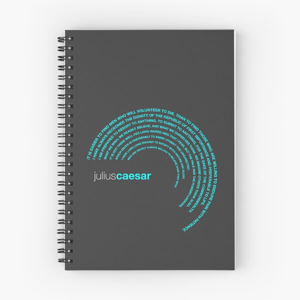 Item preview, Julius Caesar famous quotes poster [aqua] designed and sold by CMYKStudio.