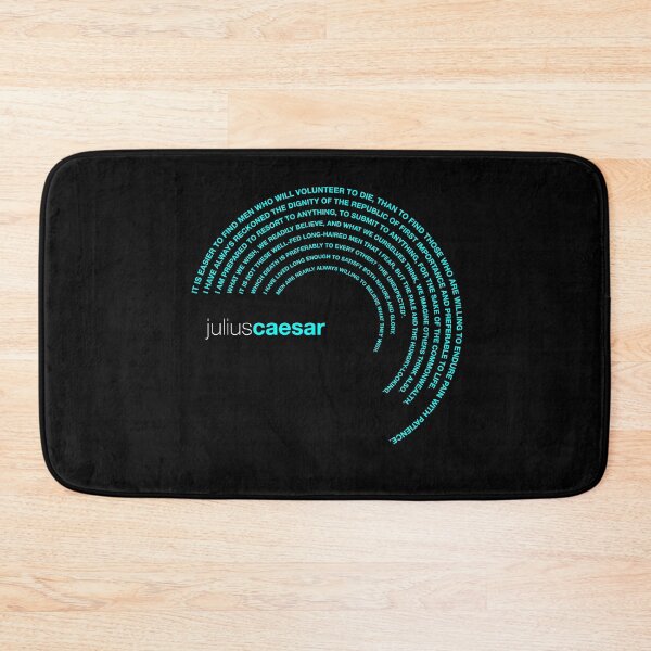 Item preview, Julius Caesar famous quotes poster [aqua] designed and sold by CMYKStudio.