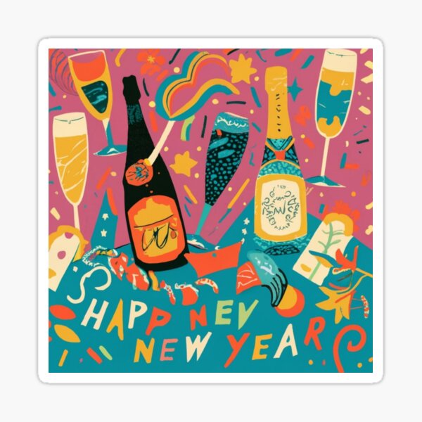 Happy New Year 2024  2 Sticker