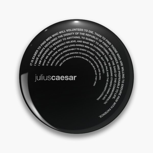 Item preview, Julius Caesar famous quotes poster [silver] designed and sold by CMYKStudio.
