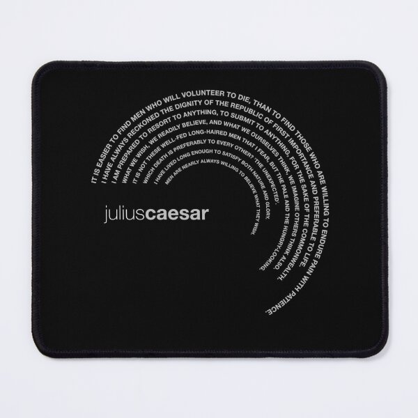 Item preview, Julius Caesar famous quotes poster [silver] designed and sold by CMYKStudio.