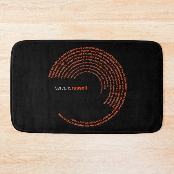 Item preview, Bertrand Russell famous quotes poster [orangered] designed and sold by CMYKStudio.