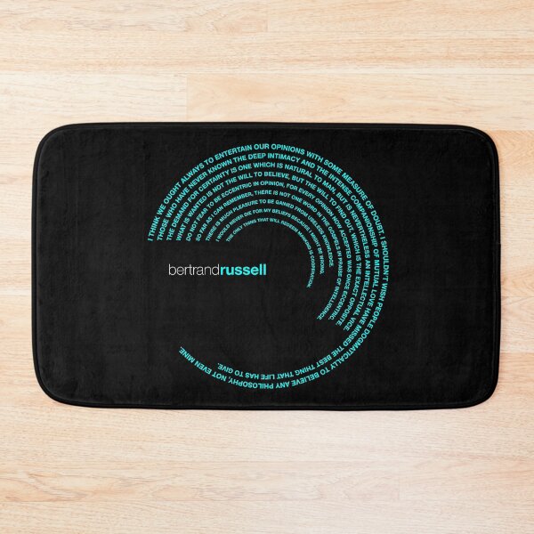 Item preview, Bertrand Russell famous quotes poster [aqua] designed and sold by CMYKStudio.