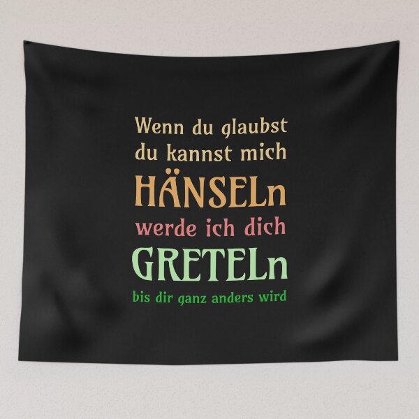 Item preview, If you think you can tease me..., design with funny saying in German designed and sold by Pflugart.