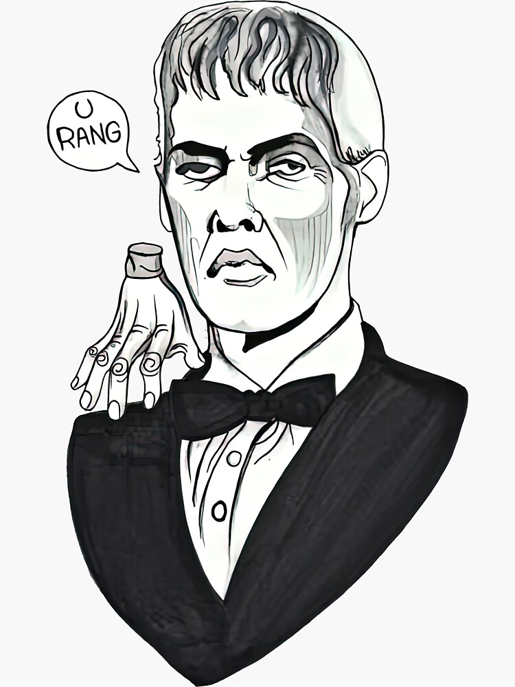 Lurch and Thing Sticker