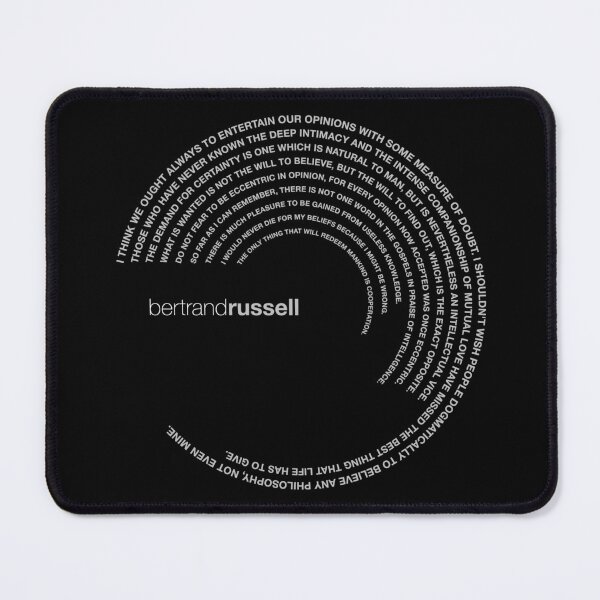 Item preview, Bertrand Russell famous quotes poster [silver] designed and sold by CMYKStudio.