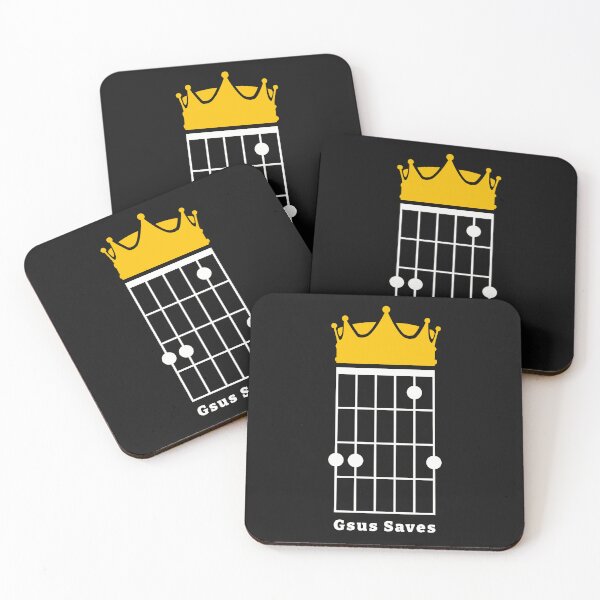 Item preview, Gsus Saves - Gsus Guitar Chord Crown designed and sold by guvnaguitars.