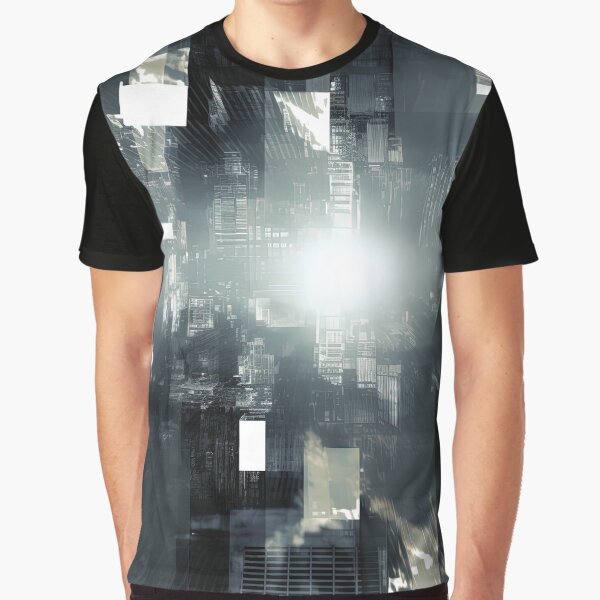 Vista previa del artículo con la obra «Patrón abstracto de luces y sombras urbanas», diseñado y vendido por quirkyq.
