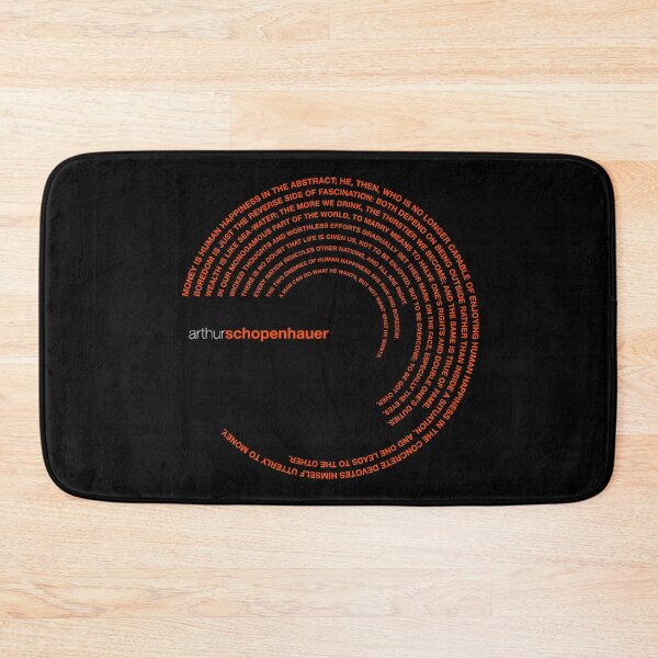 Item preview, Arthur Schopenhauer famous quotes poster [orangered] designed and sold by CMYKStudio.
