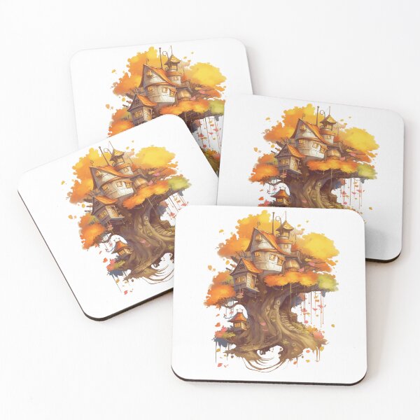 Item preview, a drawing of a tree house with stairs t-shirt and stickers designed and sold by Mickeymouse2023.