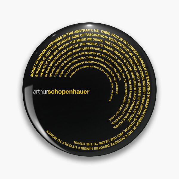 Item preview, Arthur Schopenhauer famous quotes poster [gold] designed and sold by CMYKStudio.