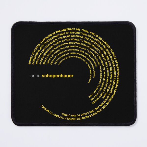 Item preview, Arthur Schopenhauer famous quotes poster [gold] designed and sold by CMYKStudio.