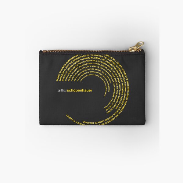 Item preview, Arthur Schopenhauer famous quotes poster [gold] designed and sold by CMYKStudio.