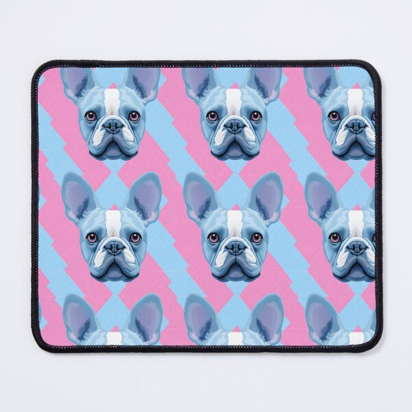 Item preview, Blue and Pink Frenchie Composite Overlay Pattern #1 designed and sold by ARTficiallyAnon.