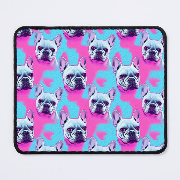 Item preview, Blue and Pink Frenchie Composite Overlay Pattern #3 designed and sold by ARTficiallyAnon.