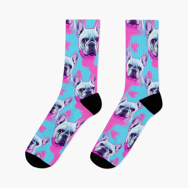 Item preview, Blue and Pink Frenchie Composite Overlay Pattern #3 designed and sold by ARTficiallyAnon.