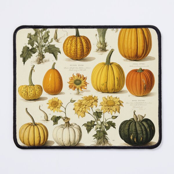 Item preview, Pumpkin patch botanical illustration designed and sold by OliveAndSnow.