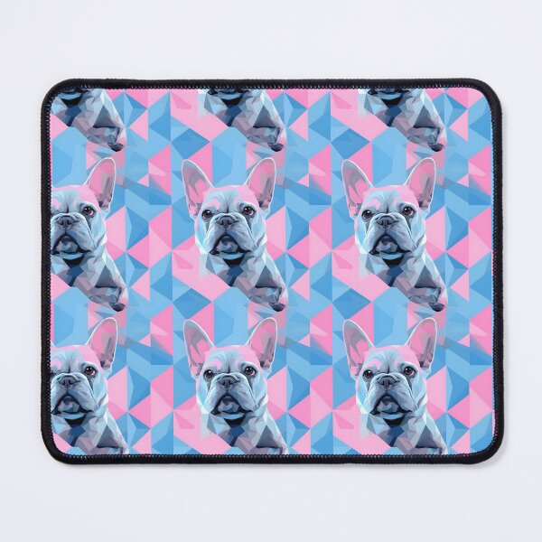 Item preview, Blue and Pink Frenchie Composite Overlay Pattern #4 designed and sold by ARTficiallyAnon.