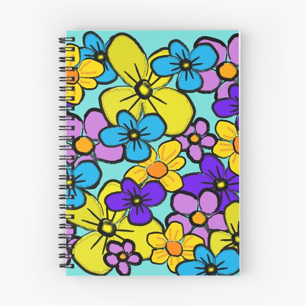 Item preview, retro colorful flower pattern designed and sold by pauloneill-art.
