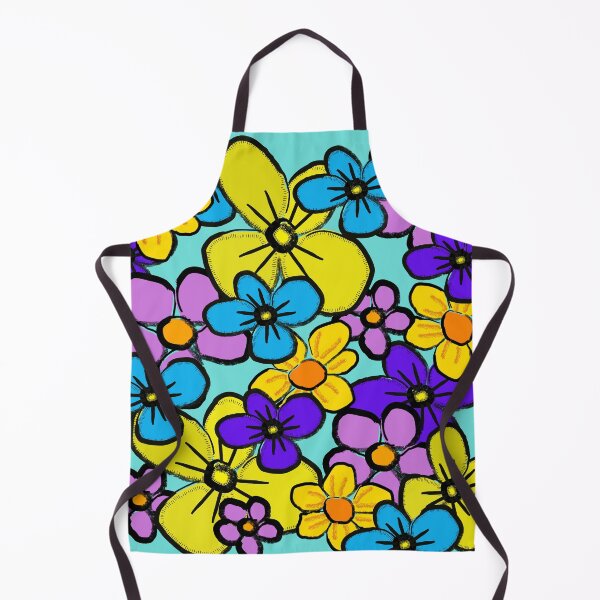 Item preview, retro colorful flower pattern designed and sold by pauloneill-art.