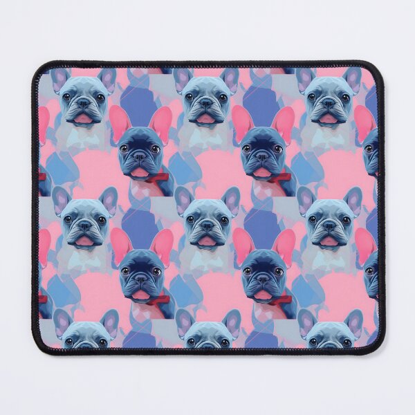 Item preview, Blue and Pink Frenchie Composite Overlay Pattern #6 designed and sold by ARTficiallyAnon.