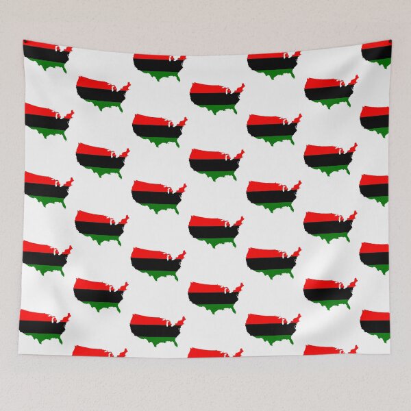 Item preview, Pan African American Map designed and sold by sourceoflife.