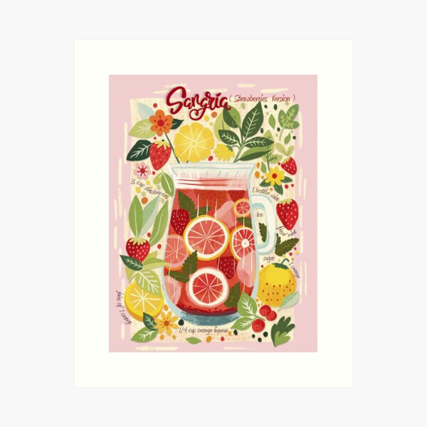 Item preview, Sangria recipe designed and sold by MISODART.