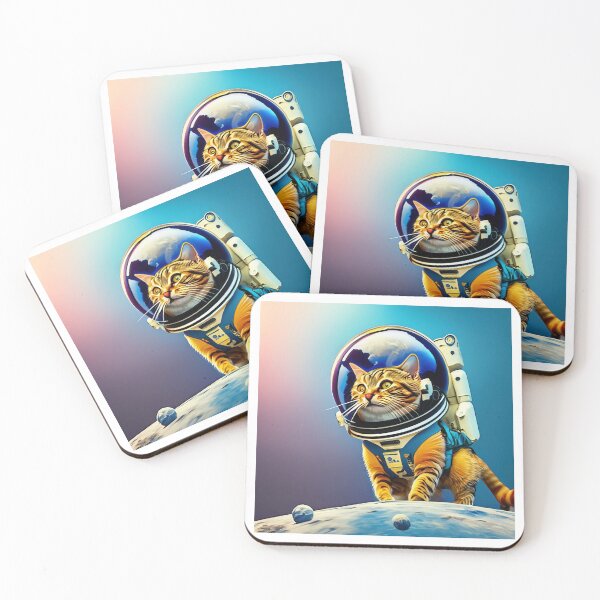 Item preview, Astrocat: first cat in space (no text version) designed and sold by DundeeCakes.