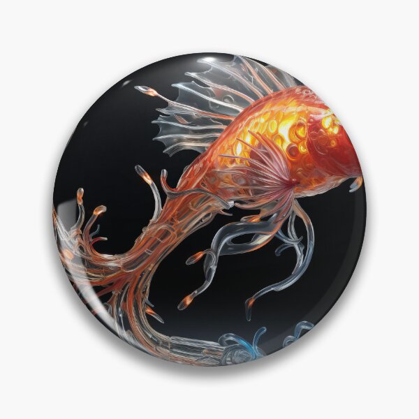 Item preview, fantasy creature fish designed and sold by Whimsicalhub.