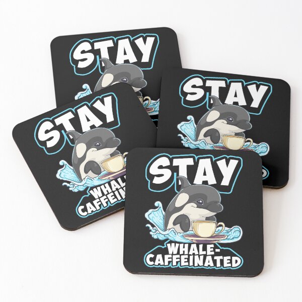 Item preview, Whale Caffeinated Coffee Pun Men Women Funny Orca Coffee designed and sold by KsuAnn.