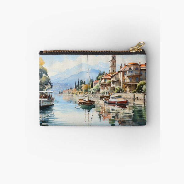 Item preview, watercolor of Lake Maggiore designed and sold by Mickeymouse2023.